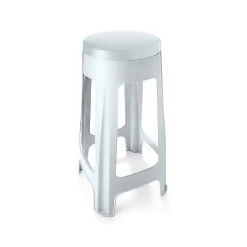 Banqueta de Plástico Alta - Onix - Preta - Bin Embalagens