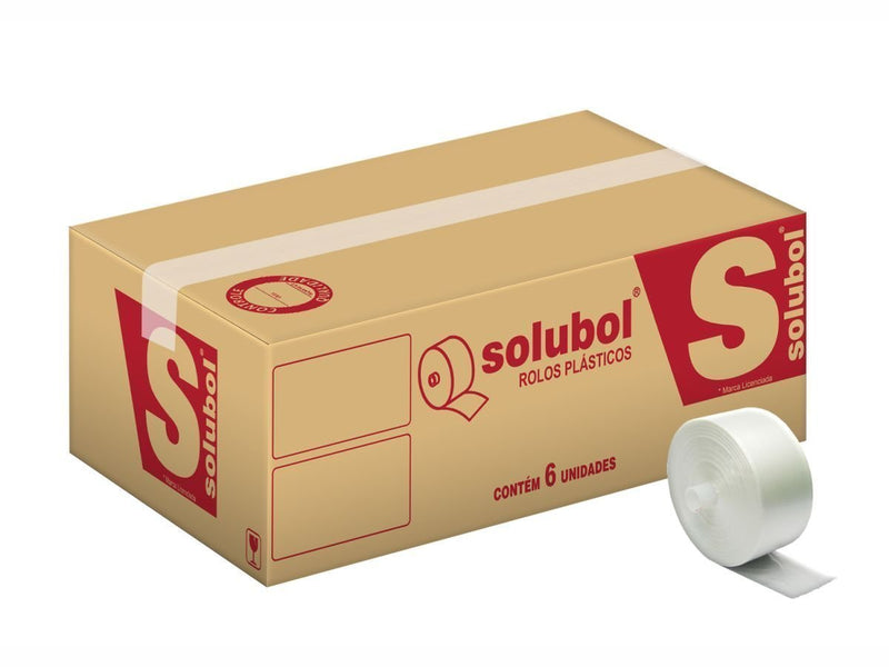 Bobina Picotada 35x45, Fundo Estrela, Caixa com 6 unidades, 400 sacos cada bobina - Bin Embalagens