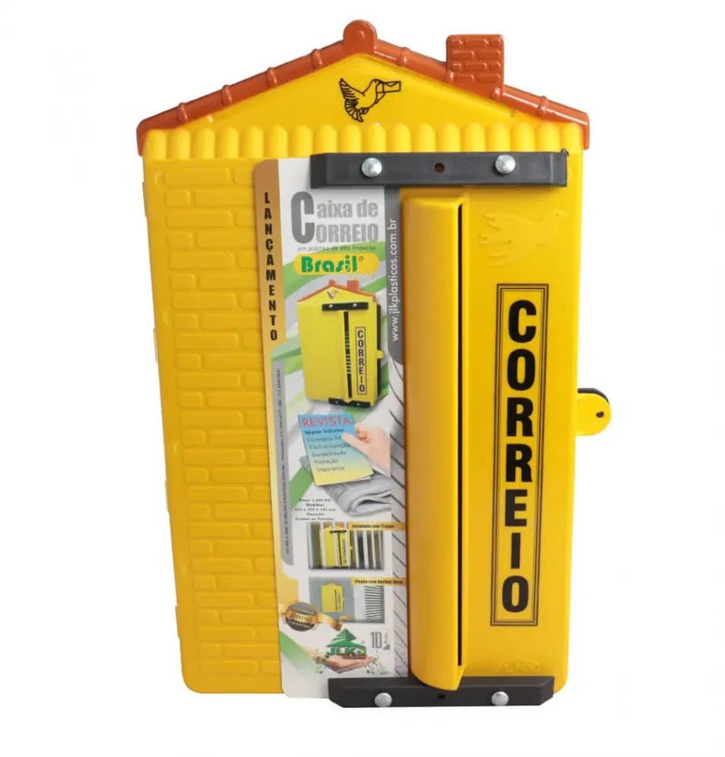 Caixa de Correios JLK Revista 46CM X 30CM - Amarela - Bin Embalagens