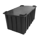 Caixa Organizadora Lar 180L Fechada Com Tampa Preta - Bin Embalagens