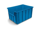 Caixa Plástica 130 Litros Preta MS130V Azul - Bin Embalagens