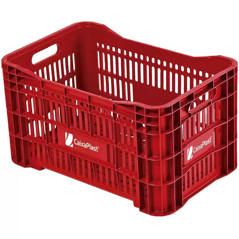 Caixa Plástica Agrícola Vazada CP31 Gruplast Totalmente Vazada Preta Kit com 100 unidades - Bin Embalagens