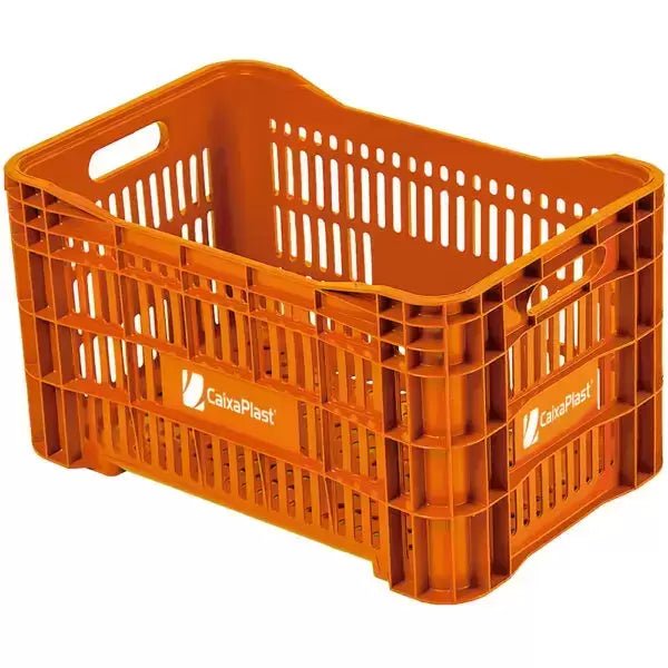 Caixa Plástica Agrícola Vazada CP31 Gruplast Totalmente Vazada Preta Kit com 100 unidades - Bin Embalagens