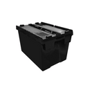 Caixa Plástica ALC 6437 65 Litros Preta - Bin Embalagens