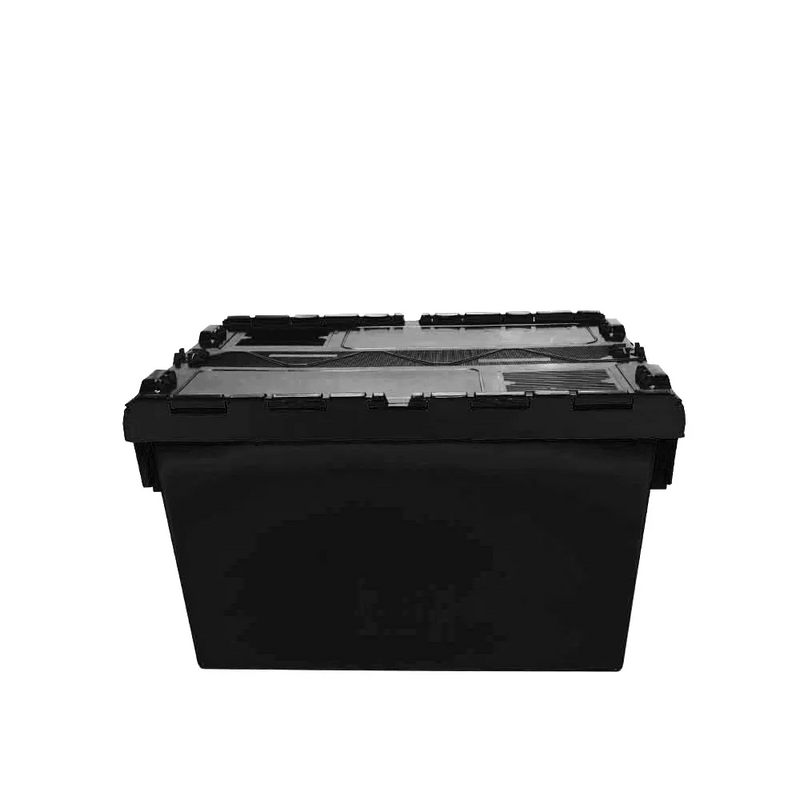 Caixa Plástica ALC 6437 65 Litros Preta - Bin Embalagens