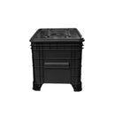 Caixa Plástica Empilhavel GRU 372 Litros Com Tampa Preta - Bin Embalagens