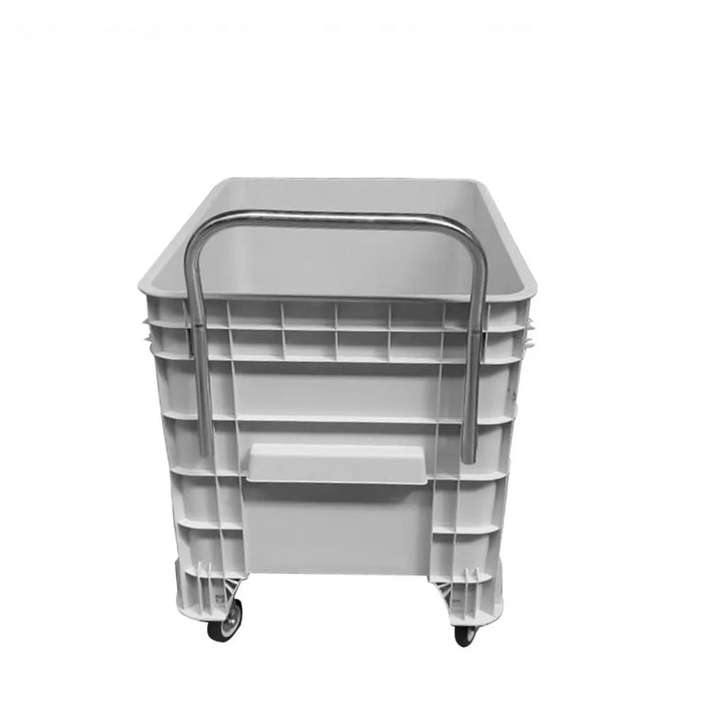 Caixa Plástica GRU 372 Litros Branca Com Puxador Frontal Sem Tampa - Bin Embalagens