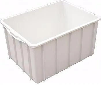 Caixa Plástica Gruplast 180 Litros Branca - Sem Tampa - Bin Embalagens