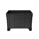 Caixa Plástica Gruplast 372 Litros Empilhável Sem Tampa Preta - Bin Embalagens