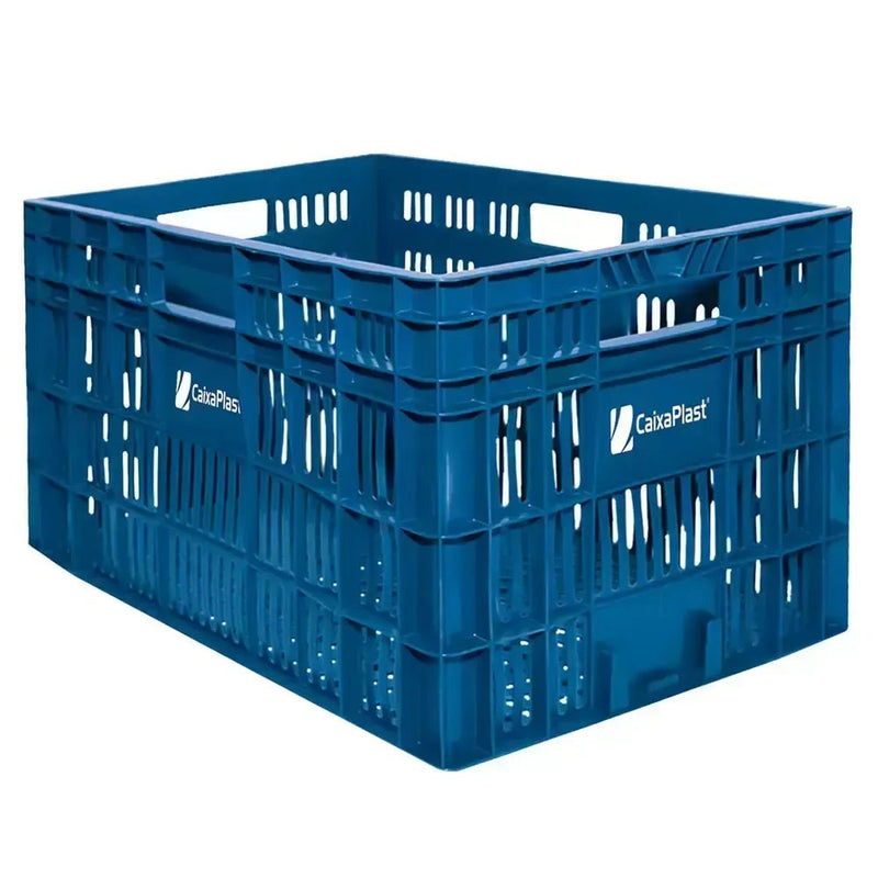 Caixa Plástica Gruplast Horti Frutti Azul 30kg 60 Litros - Bin Embalagens