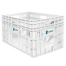 Caixa Plástica Gruplast Horti Frutti Branca 30kg 60 Litros - Bin Embalagens