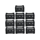 Caixa Plástica Gruplast Horti Frutti Preta 20kg ,50 Litros - Kit 10 Unidades - Bin Embalagens