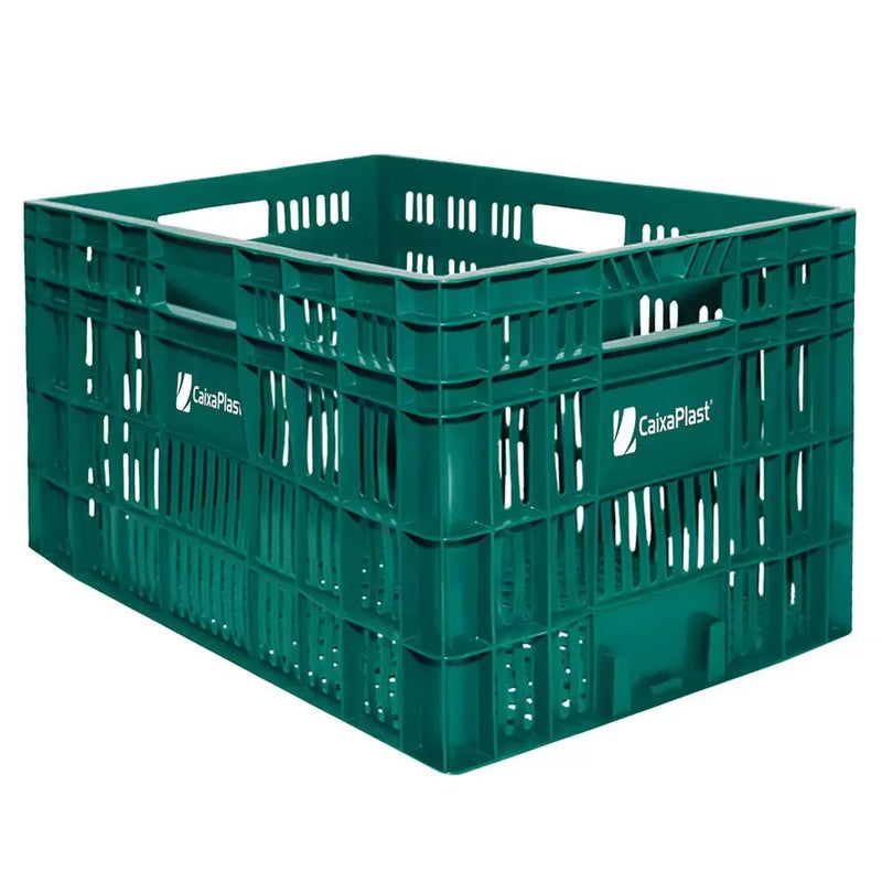 Caixa Plástica Gruplast Horti Frutti Verde 30kg 60 Litros - Bin Embalagens