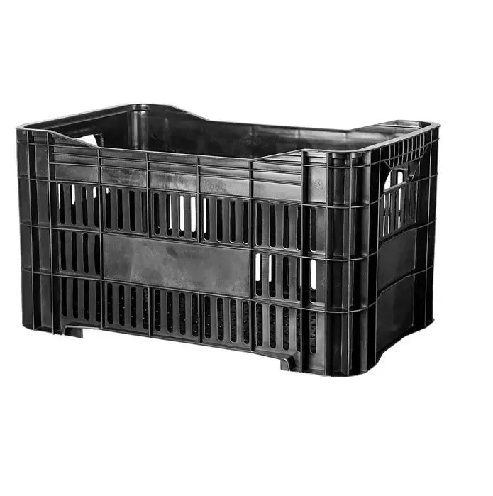 Caixa Plástica Horti Frutti Preta 20kg 46 Litros - Bin Embalagens