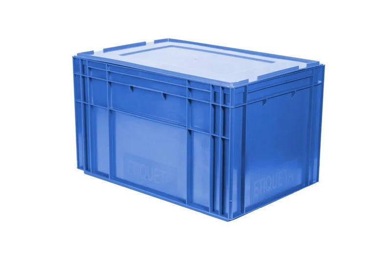 Caixa Plástica Industrial RL - KLT 6435 Azul - Bin Embalagens