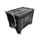 Carrinho Coletor Gruplast Para Condominio Preta Com Puxador Frontal Sem Tampa - Bin Embalagens