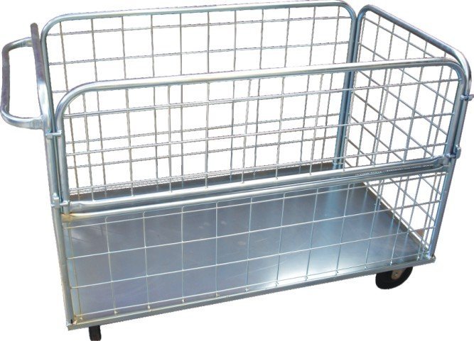 Carrinho com fundo fechado para transporte de cargas - JSN - Bin Embalagens