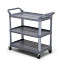 Carro Bandeja Triplex - Cinza - Nobre - Bin Embalagens