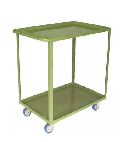 Carro Com Duas Bandejas, Capacidade de 300 Kg, Altura 800mmLargura: 600mm Comprimento: 900mm, - Bin Embalagens