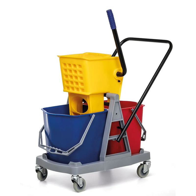 Carro para Limpeza - Balde Duplo c/ Espremedor - 34 litros - Nobre - Bin Embalagens