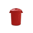 Cesto de Lixo 100 Litros Com Tampa Vermelho - Bin Embalagens