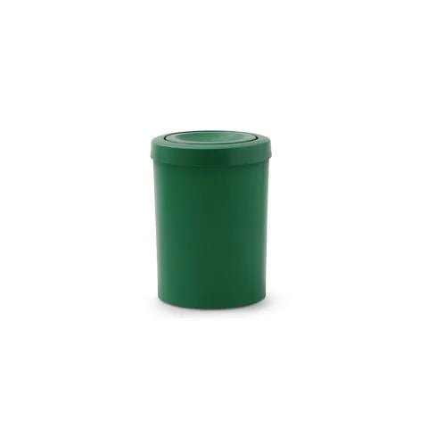 Cesto de Lixo 15L c/ Tampa Flip Top Verde - Bin Embalagens
