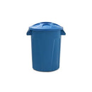 Cesto de Lixo 60 Litros Com Tampa Azul - Bin Embalagens