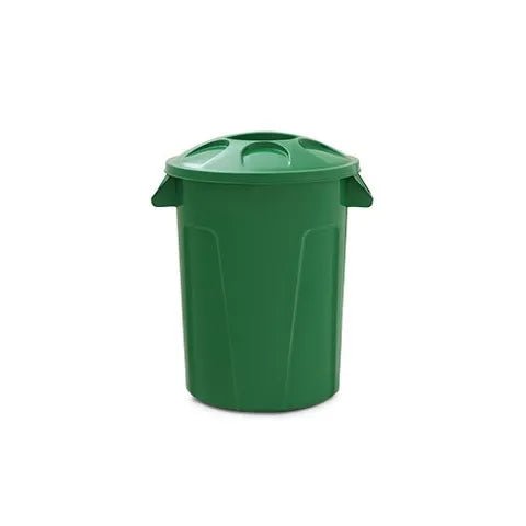 Cesto de Lixo 60 Litros Com Tampa Verde - Bin Embalagens