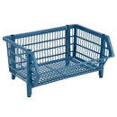 Cesto Plástico Empilhável Gruplast Médio Preto - Bin Embalagens