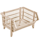 Cesto Plástico Empilhável Pequeno, Branco - Bin Embalagens