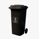 Coletora Plástica c/ Rodas - 120l - Preta - Mod. Europeu - Nobre - Bin Embalagens