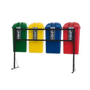 Conjunto Coleta Seletiva Gruplast 50 Litros 4 Lixeiras - Bin Embalagens