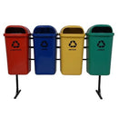 Conjunto Coleta Seletiva Gruplast 50 Litros 4 Lixeiras - Bin Embalagens