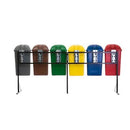 Conjunto Coleta Seletiva Gruplast 50 Litros com 6 Lixeiras - Bin Embalagens
