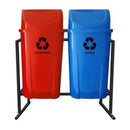 Conjunto Coleta Seletiva Gruplast 60L Kit com 2 Lixeiras. - Bin Embalagens