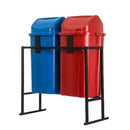 Conjunto Coleta Seletiva Gruplast 60L Kit com 2 Lixeiras. - Bin Embalagens