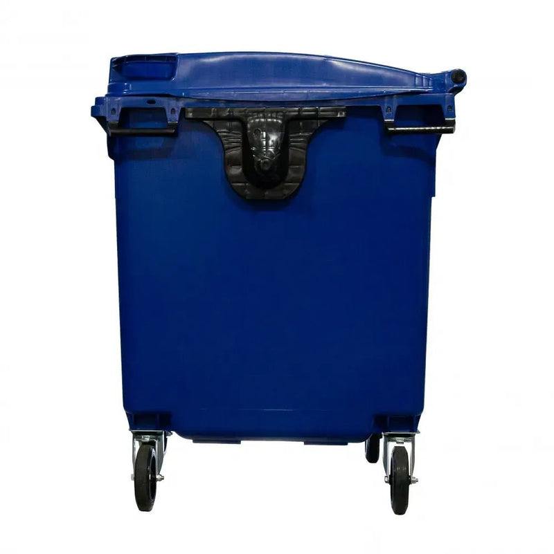 Container de Lixo ou Lixeira Gruplast em Plástico 1000L Azul - Bin Embalagens