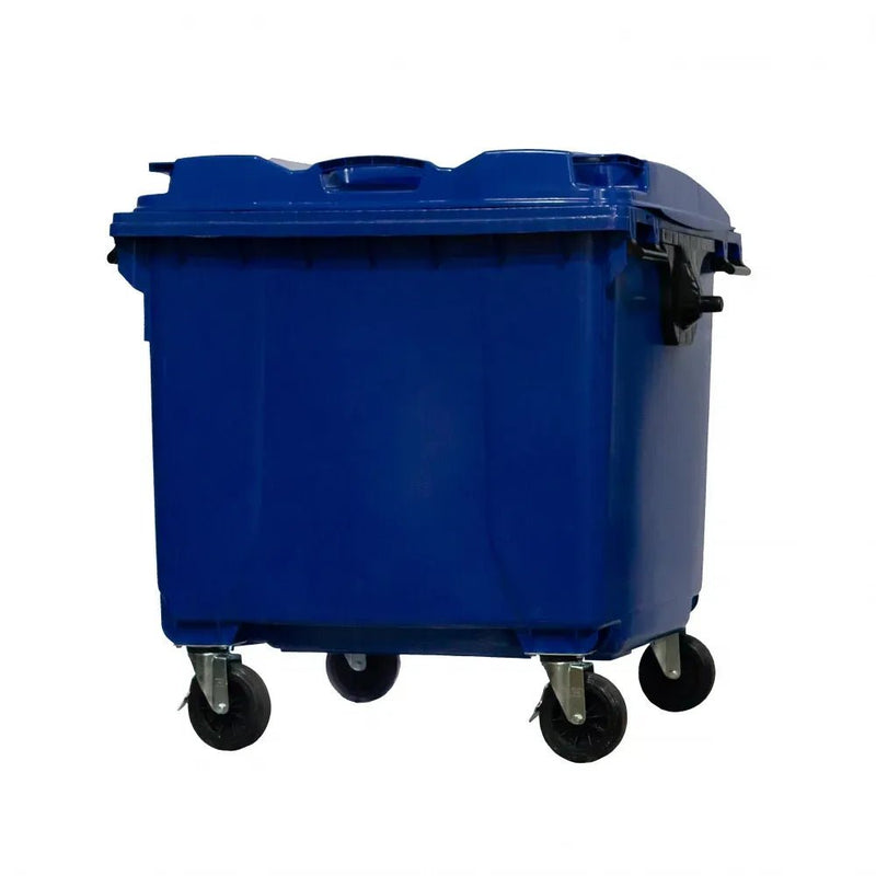 Container de Lixo ou Lixeira Gruplast em Plástico 1000L Azul - Bin Embalagens