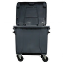 Container de Lixo ou Lixeira Gruplast em Plástico 1000L Cinza - Bin Embalagens