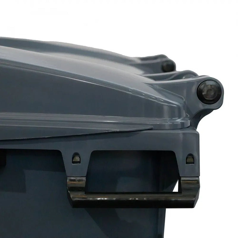 Container de Lixo ou Lixeira Gruplast em Plástico 1000L Cinza - Bin Embalagens