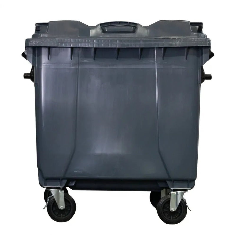 Container de Lixo ou Lixeira Gruplast em Plástico 1000L Cinza - Bin Embalagens