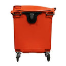 Container de Lixo ou Lixeira Gruplast em Plástico 1000L Laranja - Bin Embalagens