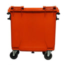 Container de Lixo ou Lixeira Gruplast em Plástico 1000L Laranja - Bin Embalagens