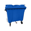 Container Plástico 1000 Litros Com Pedal Azul - Bin Embalagens