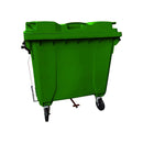 Container Plástico 1000 Litros Com Pedal Verde - Bin Embalagens