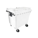 Contêiner de Lixo Injetado Gruplast em Plástico 1000L Branco - Bin Embalagens