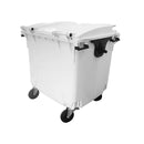 Contêiner de Lixo Injetado Gruplast em Plástico 1000L Branco - Bin Embalagens