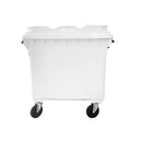 Contêiner de Lixo Injetado Gruplast em Plástico 1000L Branco - Bin Embalagens