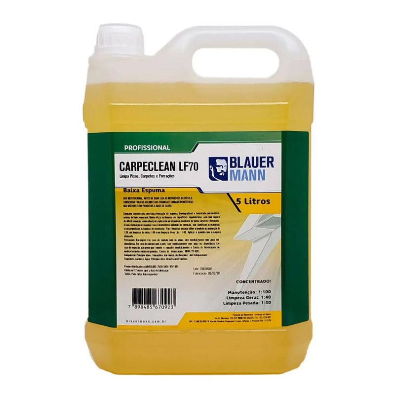 Detergente 5l carpet (lavadoras piso/baixa espumacao/1:100) Carpeclean LF - 70 – Blauermann - Bin Embalagens