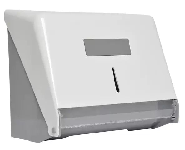 Dispenser em ABS para papel bobina (até 100m) ou interfolha 2 ou 3 dobras. - Bin Embalagens